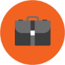 Icon showing a briefcase
