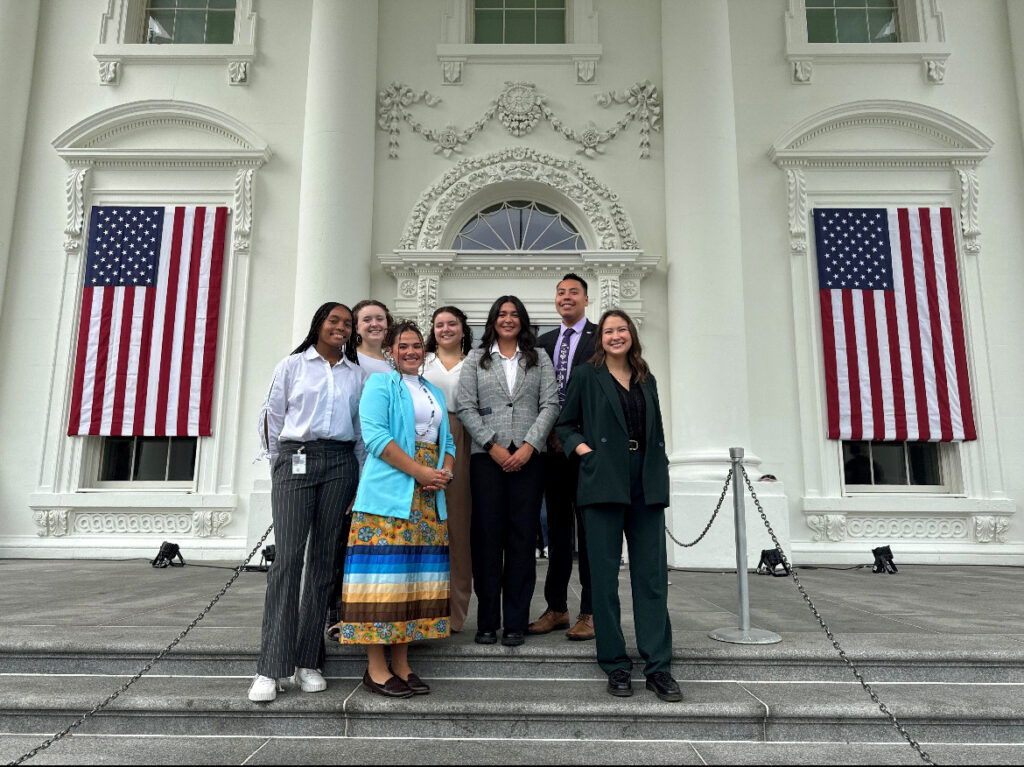 USDA interns on the White House steps